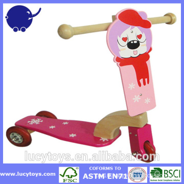 customize wooden kids toy wooden scooter